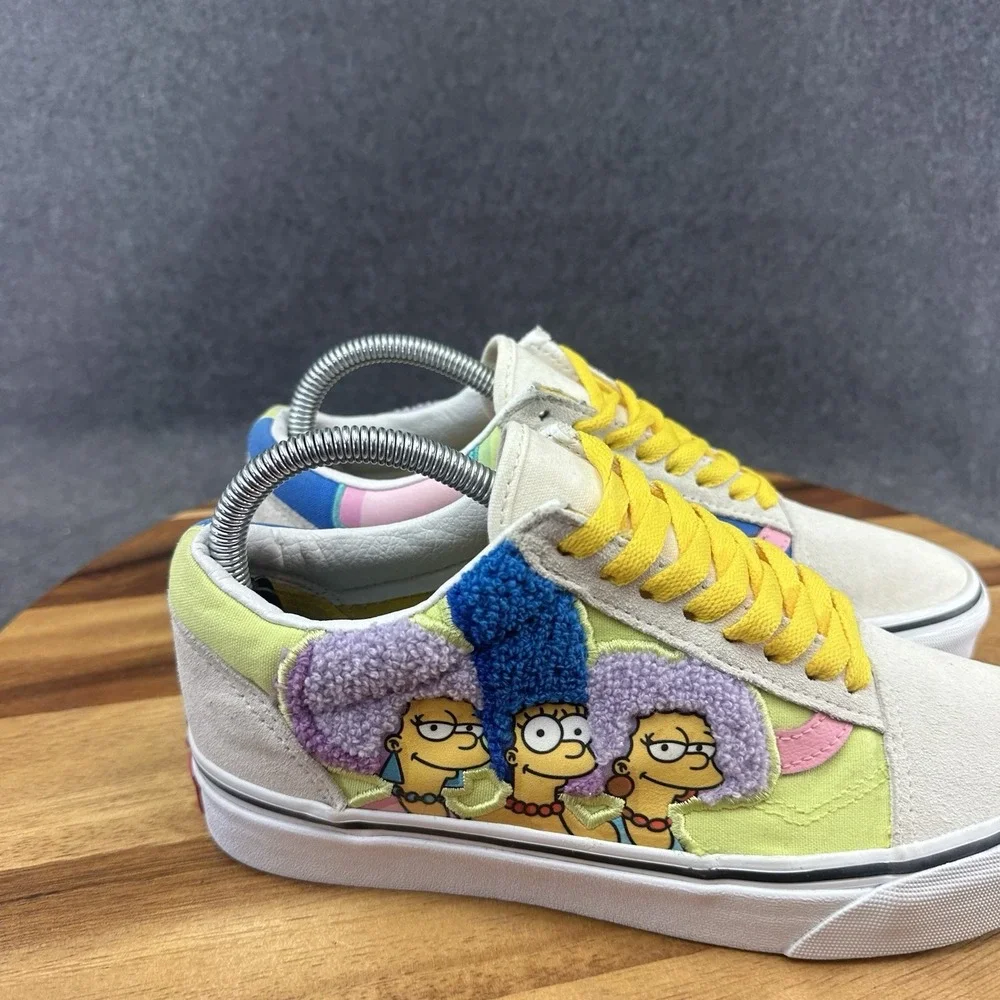 Vans Off the Wall Simpsons Bouviers Shoes Old Skool Skating Sz 7 Mens Womens 8.5
